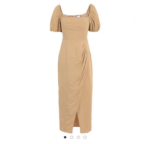 & Other Stories Fitted Puff Sleeve Midi
Dress - Picture 1 of 11